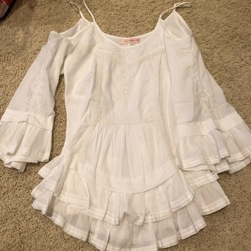 Urban Outfitters white cotton mini dress